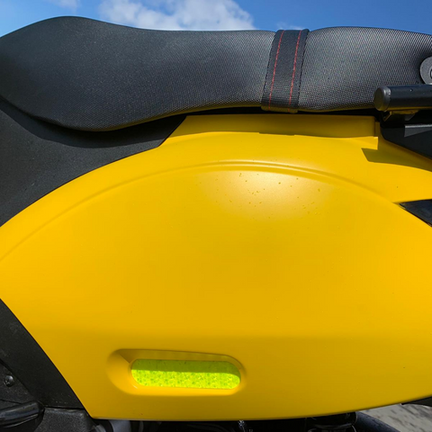 reflector voor paiggio zip in het neon geel