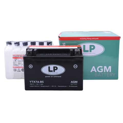 ytx7abs accu van landport voor Chinese gy6 4takt