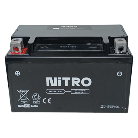 Batterie NTX7A Nitro (YTX7A-BS) für China/GY6 Roller