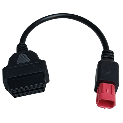 Diagnoseadapter 6-polig für OBD2-Messgerät (u.a. für Piaggio/Vespa Euro 5)