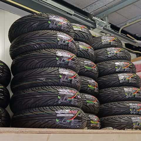 Tire 100/80-10 Narubb (including front tire Piaggio Zip)
