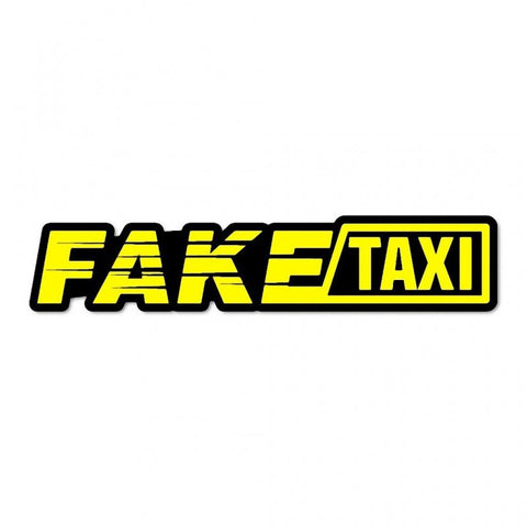 fake taxi sticker