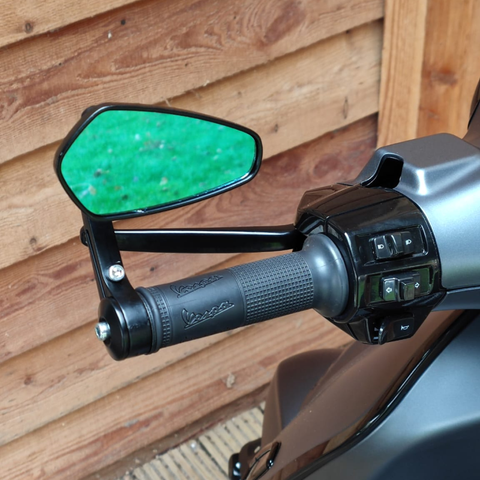handvatten bar end spiegels van zelioni voor vespa sprint en primavera