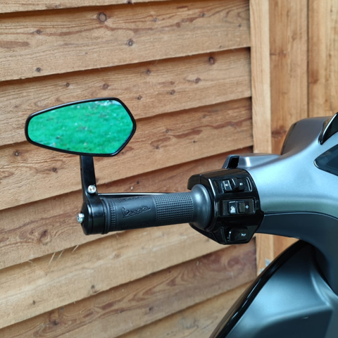 handvatten bar end spiegels van zelioni voor vespa sprint en primavera