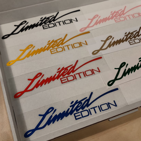 limited edition stickers voor scooter