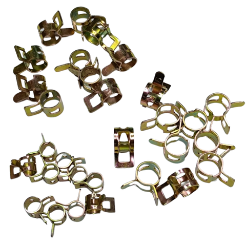 Benzineslang klemmetjes 10stuks in maat 5/6/7/8/9mm