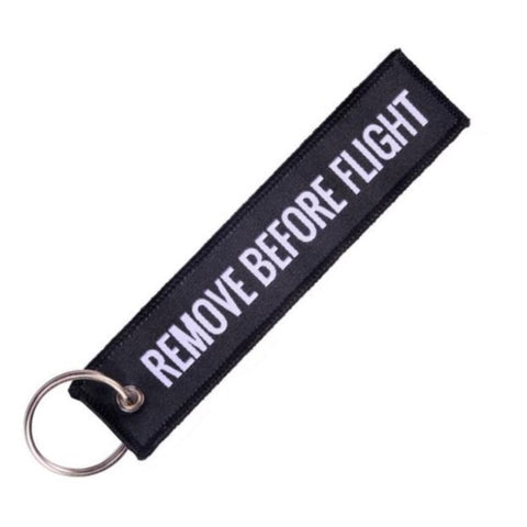 sleutelhanger remove before flight