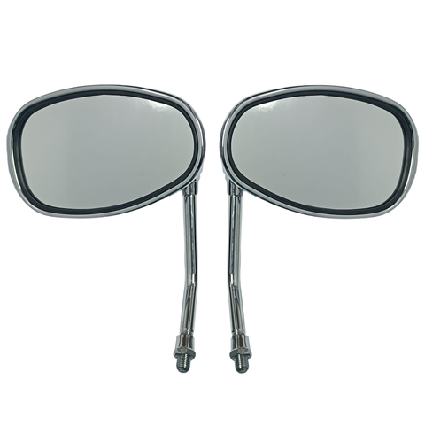 Spiegels ovaal M10 voor China retro scooters (met CE-keur)