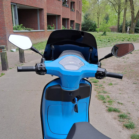 Spiegels Vespa Sprint E5 facelift M10 glans/mat zwart