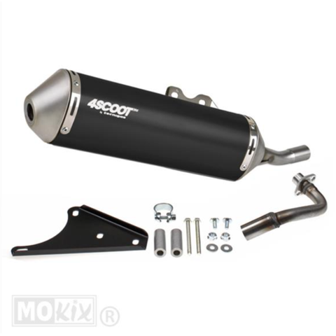 Tecnigas 4scoot uitlaat Piaggio/Vespa 4-takt (voor 2V en 3V)