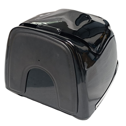Topkoffer Grand Retro 26L glans zwart