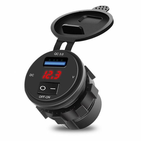 usb lader met voltmeter voor je scooter