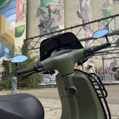 Lenkerendenspiegel im Zelioni-Look Vespa Sprint/Primavera & Piaggio Zip