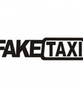 zwarte fake taxi sticker
