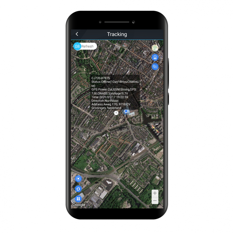 gps tracker telefoon geschiedenis google maps