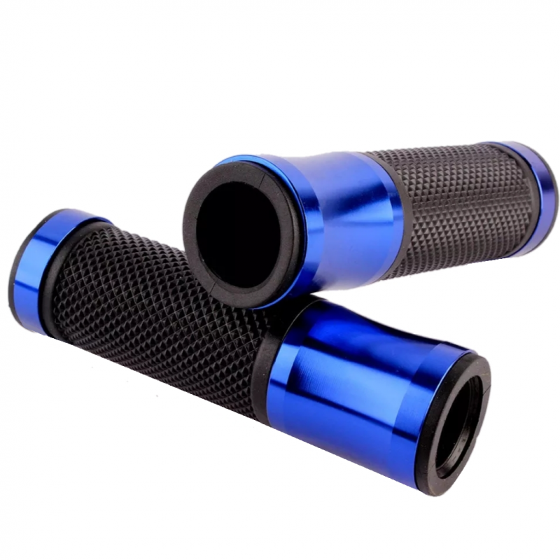 blauwe handvatten in zelioni look voor piaggio zip en vespa