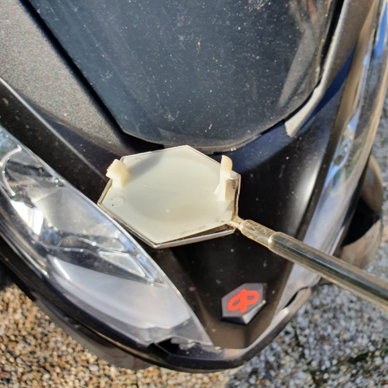 piaggio mp3 logo vervangen