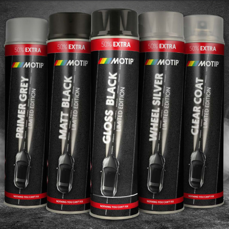 Motip aanbieding: Spuitbus 600ml (50% extra!)