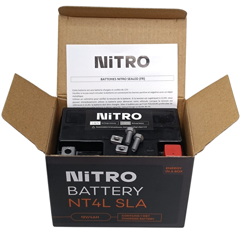 Accu NT4L voor 2-takt scooters Nitro (YTX4L-BS)
