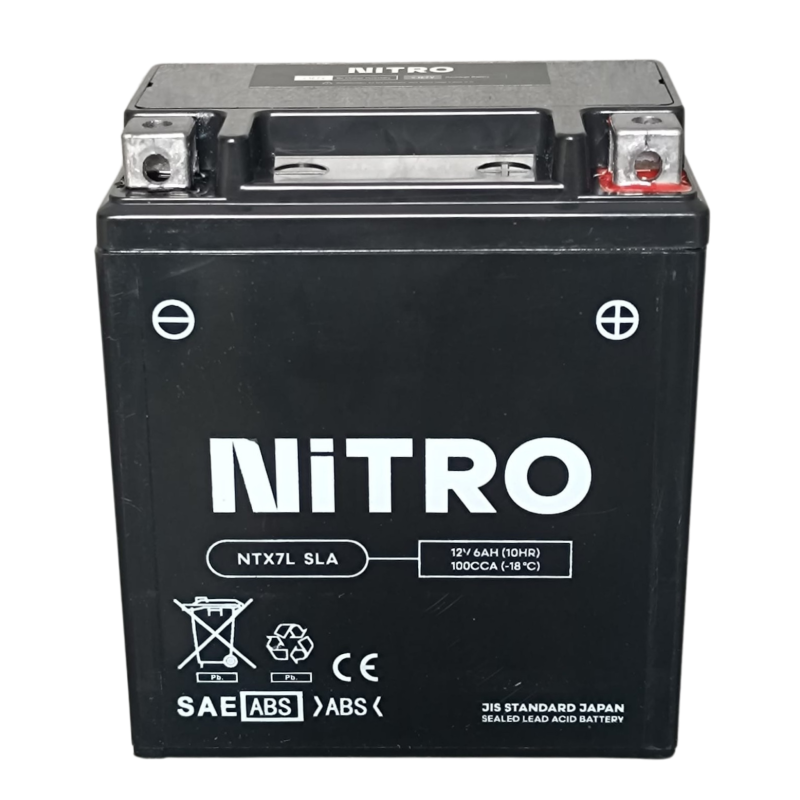 Accu NTX7L-BS Nitro voor Sprint, Primavera en Zip