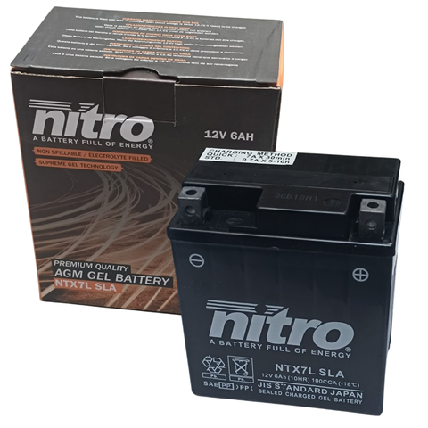 Batterie NTX7L-BS Nitro für Sprint, Primavera und Zip