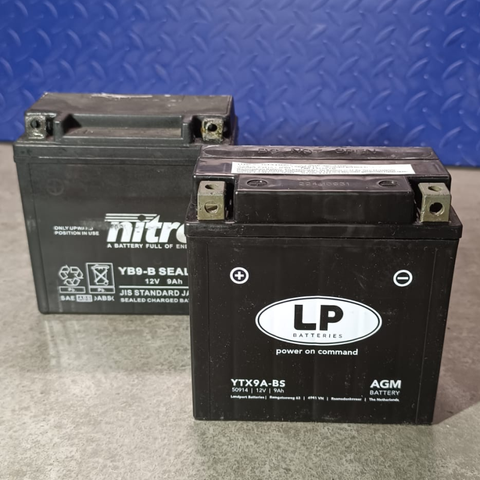 Gel battery YTX9A-BS Landport (YB9-B) including Vespa LX/S and Piaggio Fly/Liberty