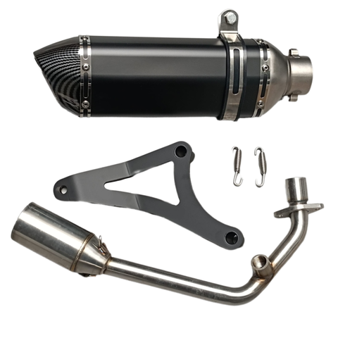 Carbon exhaust for Vespa Sprint/Primavera and Piaggio Zip E4 and E5