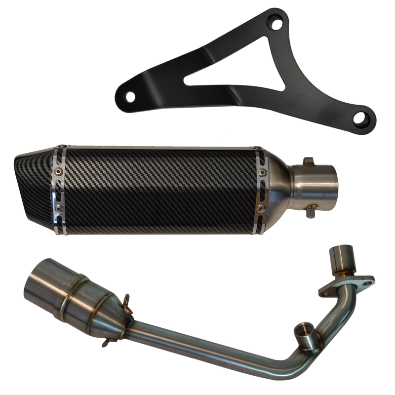 carbon aplus uitlaat voor vespa en piaggio iget