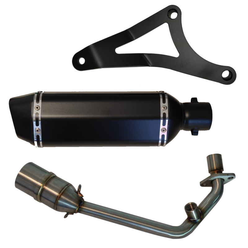 zwarte aplus uitlaat voor vespa en piaggio iget