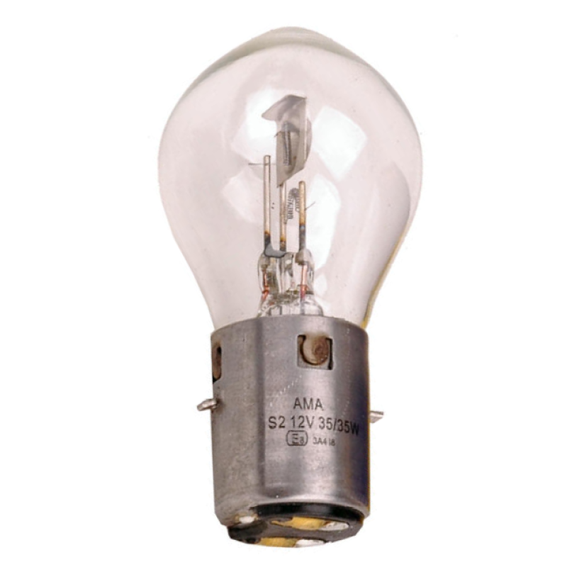 Headlight BA20D 12V 35W/35W (including Piaggio Zip, Vespa LX50)