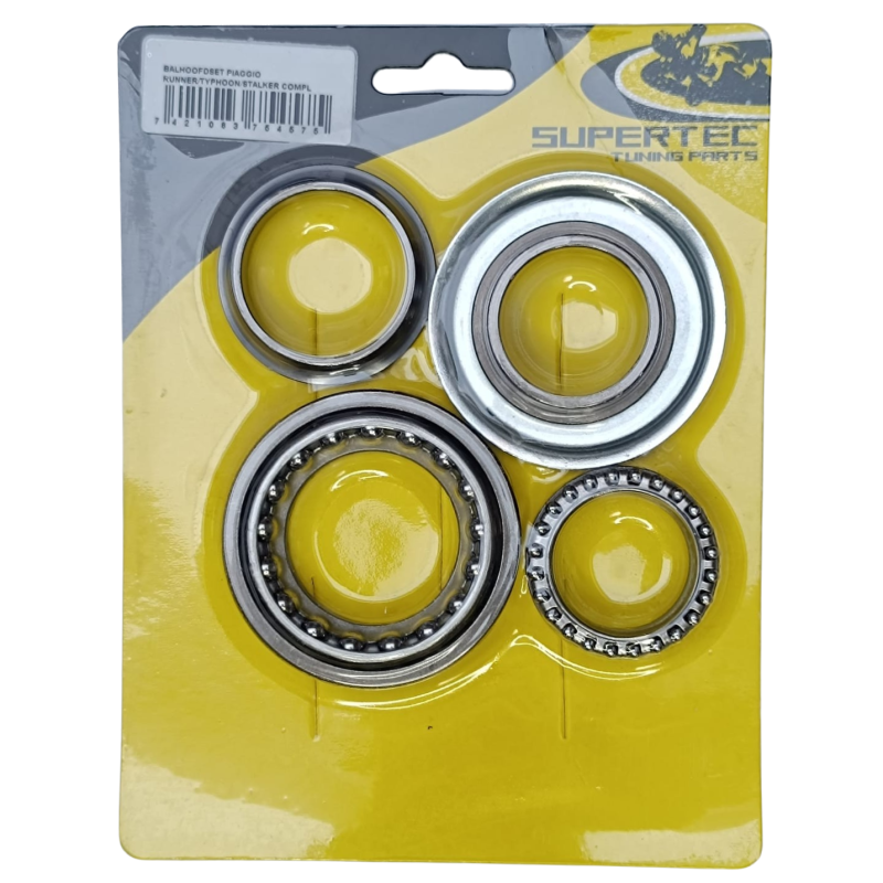 Complete steering head bearing set for Piaggio and Vespa (original quality)