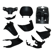 binnenkappenset voor piaggio zip in het zwart