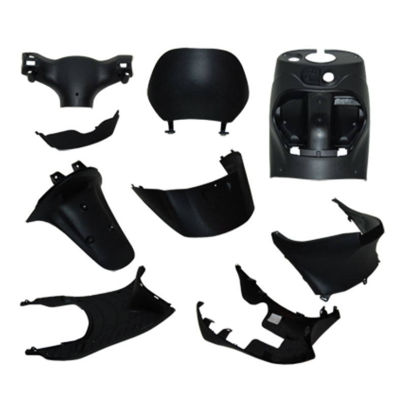 binnenkappenset voor piaggio zip in het zwart