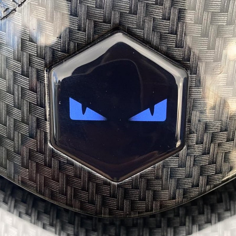 boze ogen logo voor piaggio zip blauw 