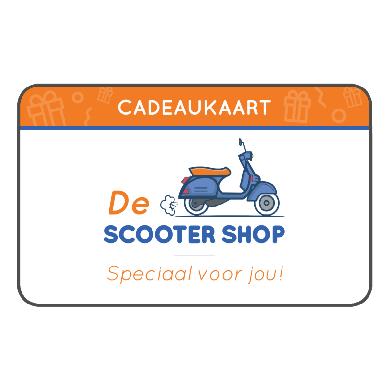 cadeaukaart verpakking voor de scooterliefhebber