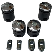 Mounting material socket set windshield Vespa chrome original