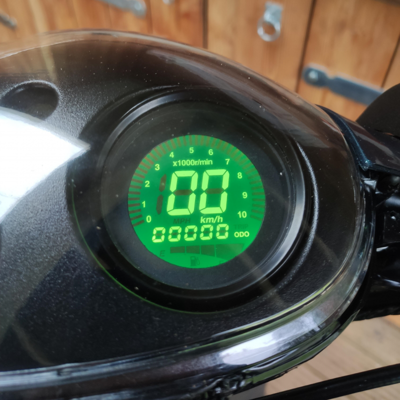 groene digitale teller voor piaggio zip