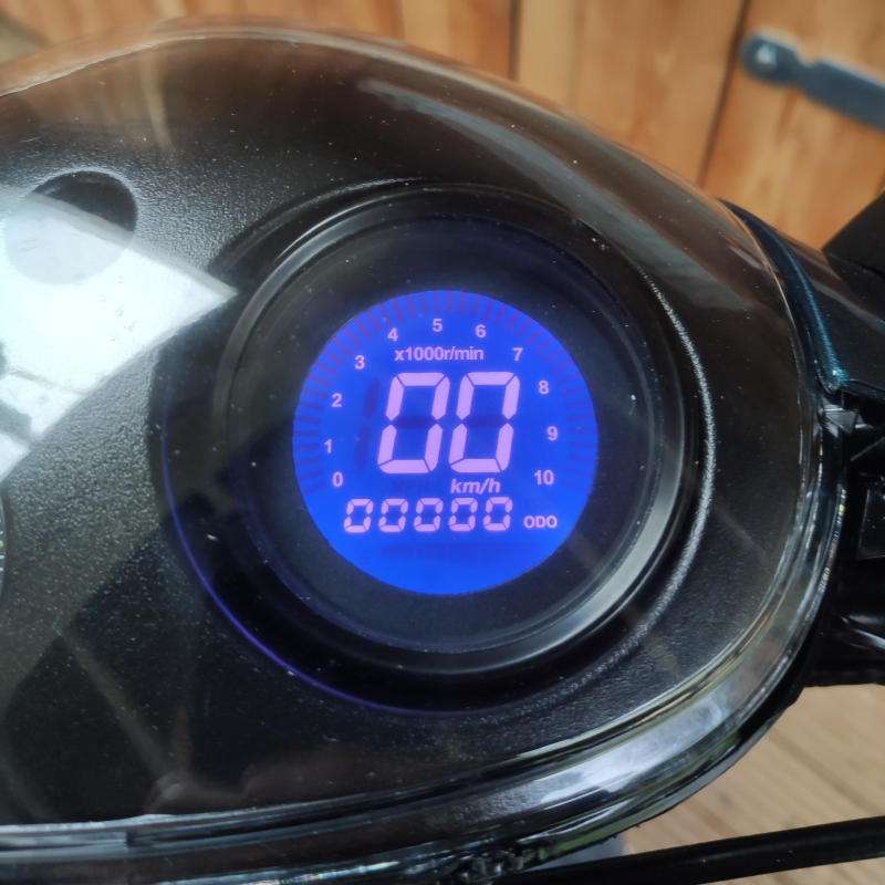 paarse digitale teller voor piaggio zip