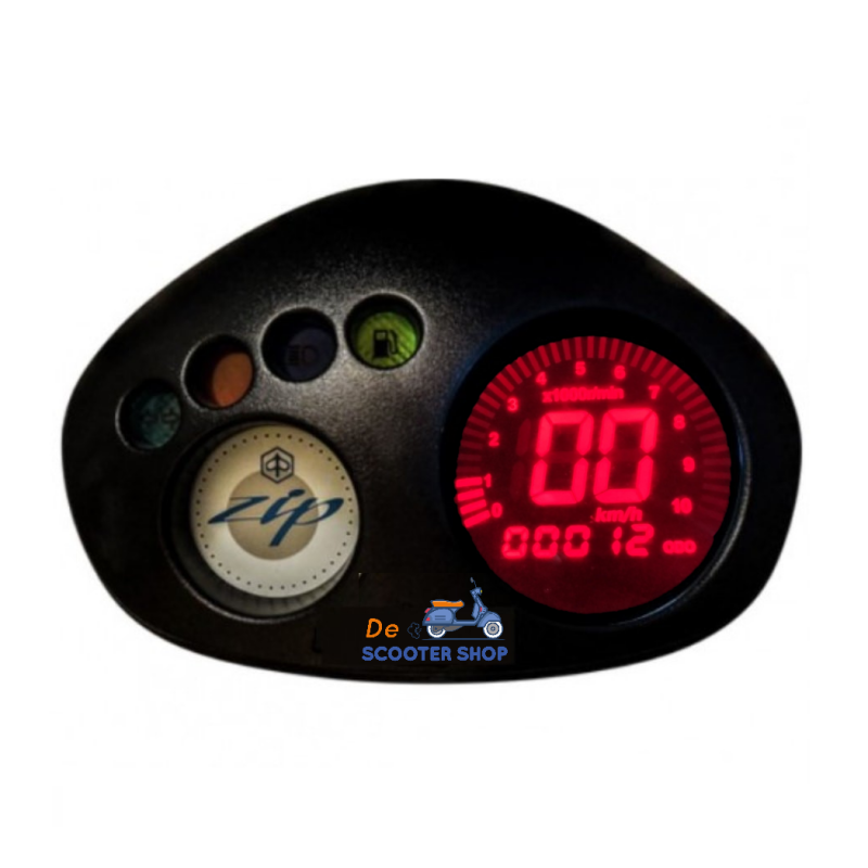 rode digitale teller voor piaggio zip