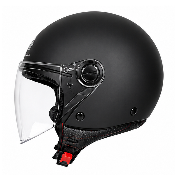 Jethelm met vizier MT Helmets Street S mat zwart