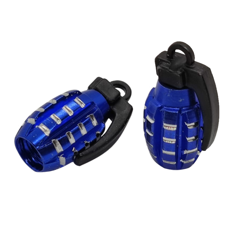 blauwe granaat ventieldopjes