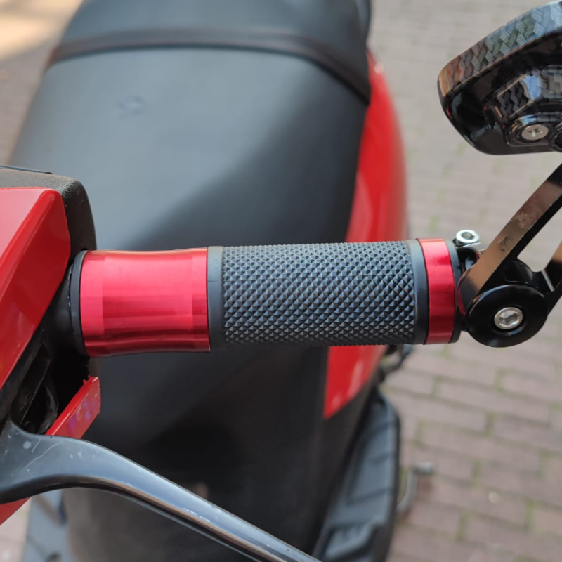 rode handvatten in zelioni look voor piaggio zip