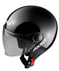 scooter helm van axxis in het glans zwart