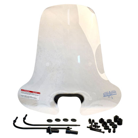 Hoog windscherm Piaggio Zip helder origineel model incl. beugels