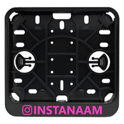 kentekenplaathouder bedrukt met eigen Instagram naam