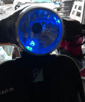 blauwe led lamp