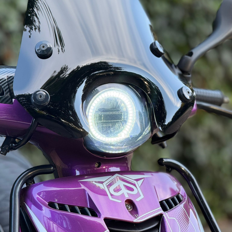LED angel eye Piaggio Zip (plug & play incl. montagevideo)