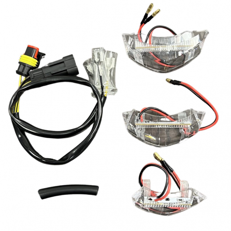 thndr claxonneus met ledverlichting in de grill voor vespa sprint en primavera