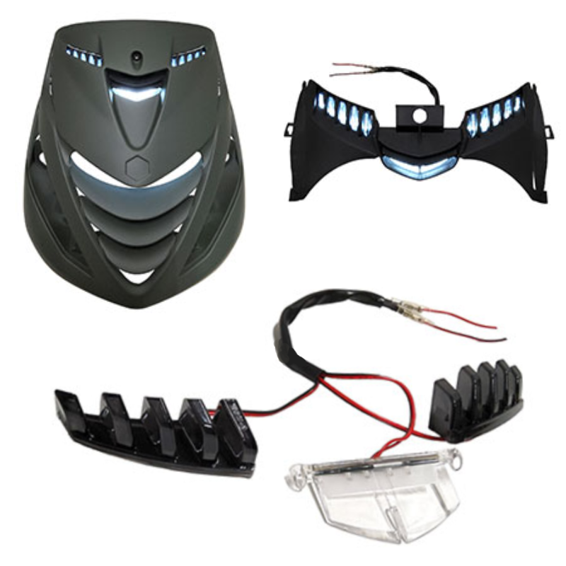 Grillverlichting Piaggio Zip LED wit E-keur