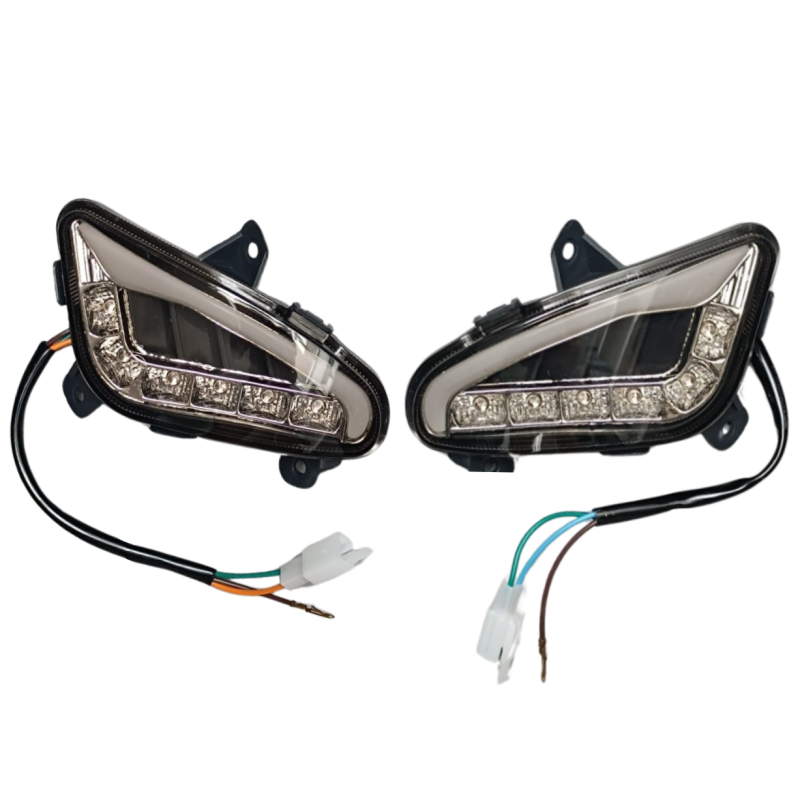 LED turn signals (E-approved) for China LX (AGM VX50, BTC Riva etc.)